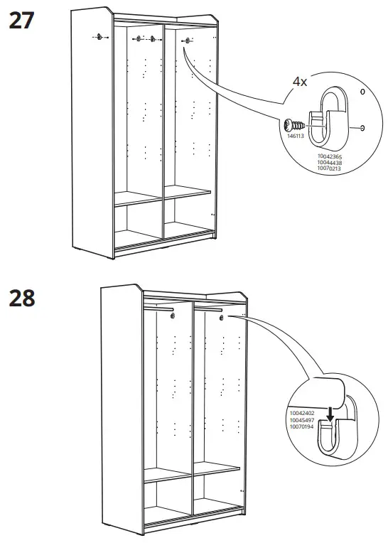 IKEA 604.569.16 HAUGA Storage Combination White - fig 24