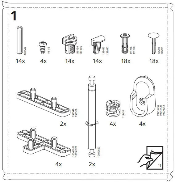 IKEA 604.569.16 HAUGA Storage Combination White - fig 3