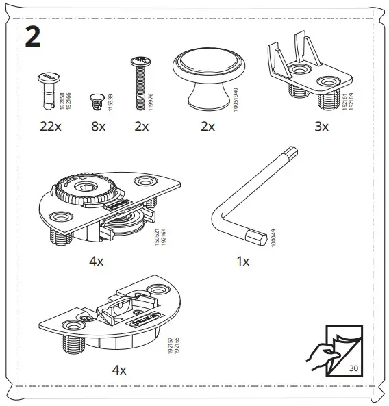 IKEA 604.569.16 HAUGA Storage Combination White - fig 4