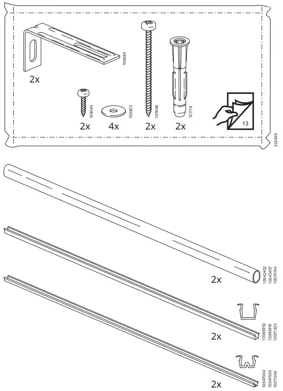 IKEA 604.569.16 HAUGA Storage Combination White - fig 5