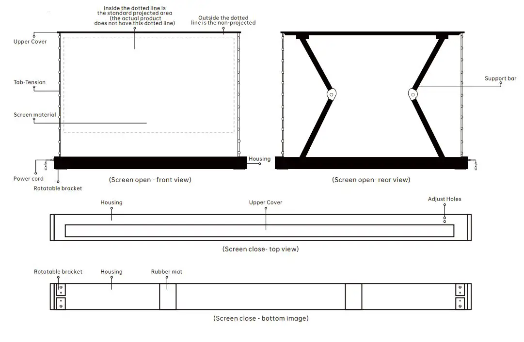 VIVID-STORMS-Electric-Tab-Tension-Floor-Screen-fig-3