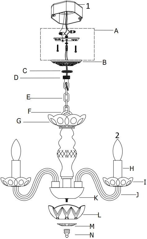 CRYSTORAMA 1064-CH-CL-MWP Traditional Crystal 4 Light Crystal Mini Chandelier 2