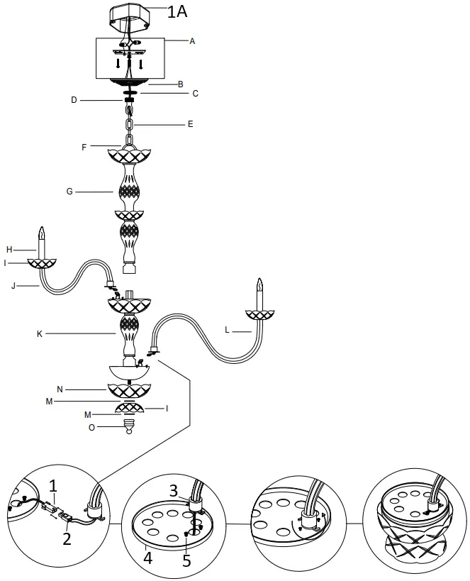 CRYSTORAMA 1139-PB-CL-MWP 37 Inch Wide Crystal Chandelier A4