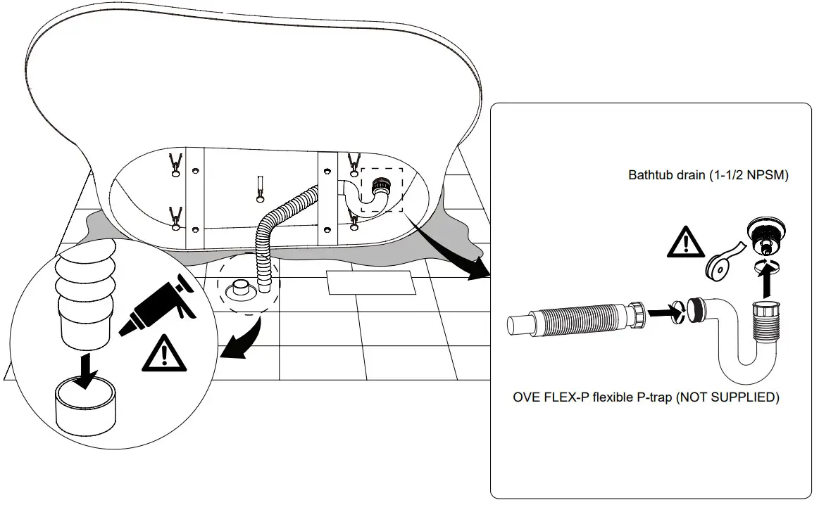 HOME DECORATORS COLLECTION GBBA021 BADDECK Bathtub - OVE