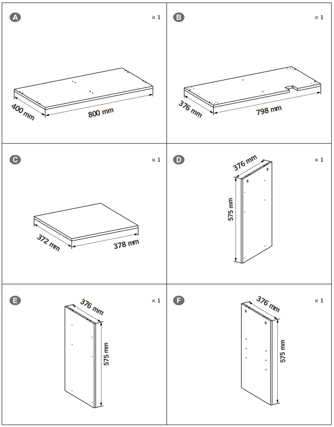 Casagear BM284573 32 Inch Metal Office Filing Cabinet 3 Drawers 2 Cabinets - fig 1