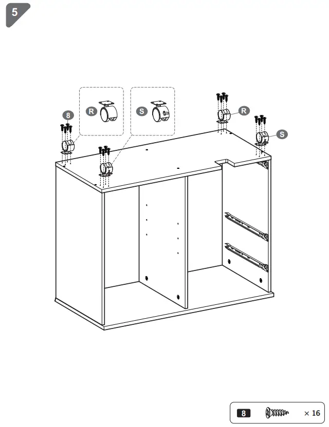 Casagear BM284573 32 Inch Metal Office Filing Cabinet 3 Drawers 2 Cabinets - fig 11