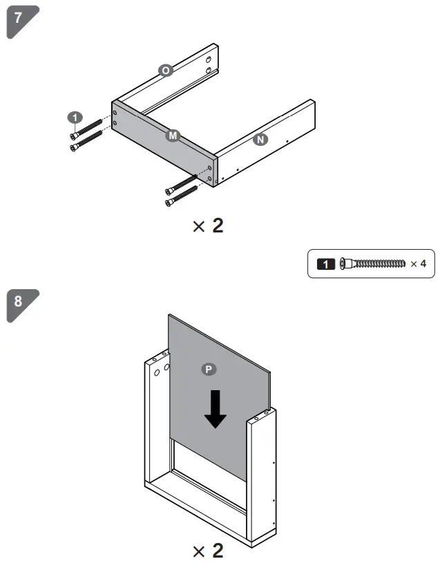 Casagear BM284573 32 Inch Metal Office Filing Cabinet 3 Drawers 2 Cabinets - fig 13
