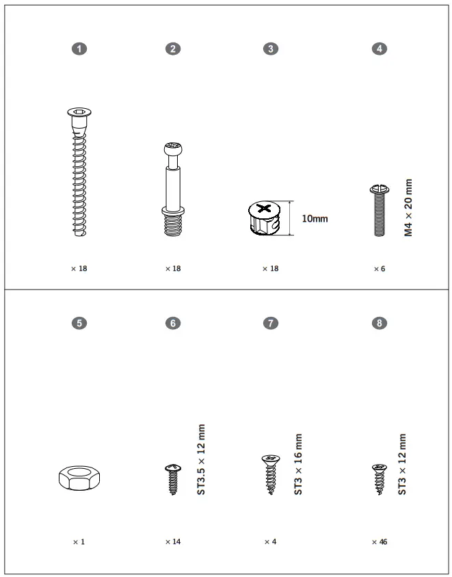 Casagear BM284573 32 Inch Metal Office Filing Cabinet 3 Drawers 2 Cabinets - fig 4