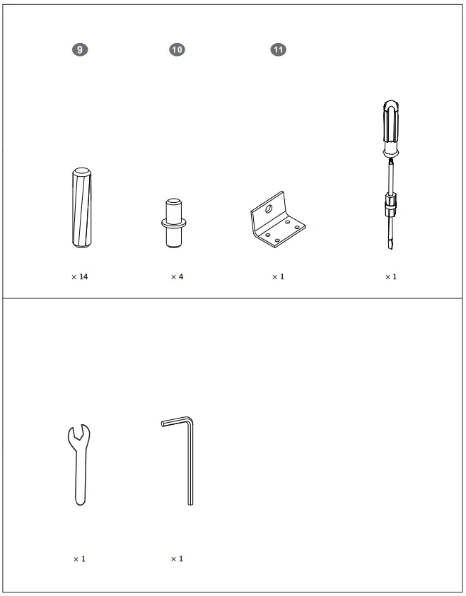 Casagear BM284573 32 Inch Metal Office Filing Cabinet 3 Drawers 2 Cabinets - fig 5