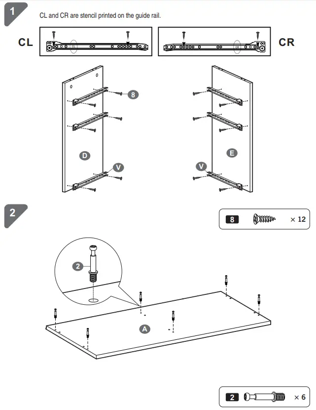 Casagear BM284573 32 Inch Metal Office Filing Cabinet 3 Drawers 2 Cabinets - fig 9