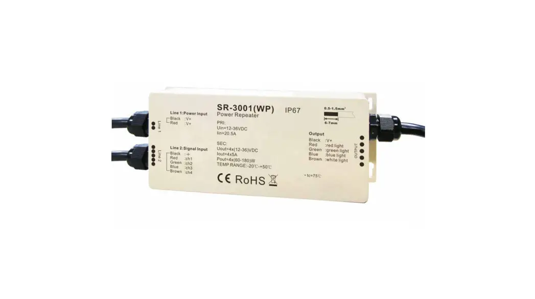 Halcyon Hl3001wp Waterproof Power Repeater Or Amplifier User Manual