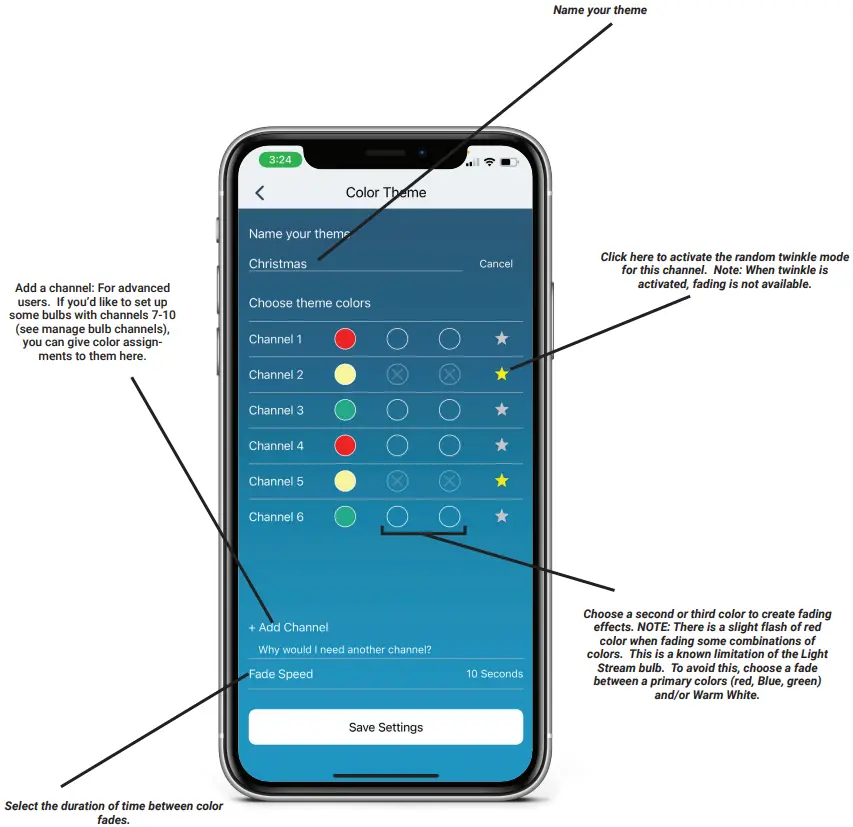 VILLAGE LIGHTING Light Stream Wireless Switch - Theme Creator Tool