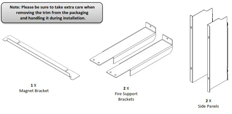 PRYZM Volta 42 Inch Inset Fire Conversion Kit - Conversion Kit Check List 2