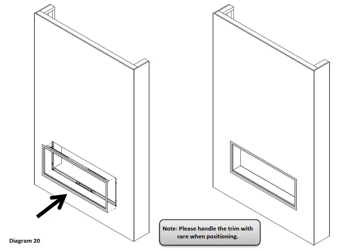 PRYZM Volta 42 Inch Inset Fire Conversion Kit - Installation 9