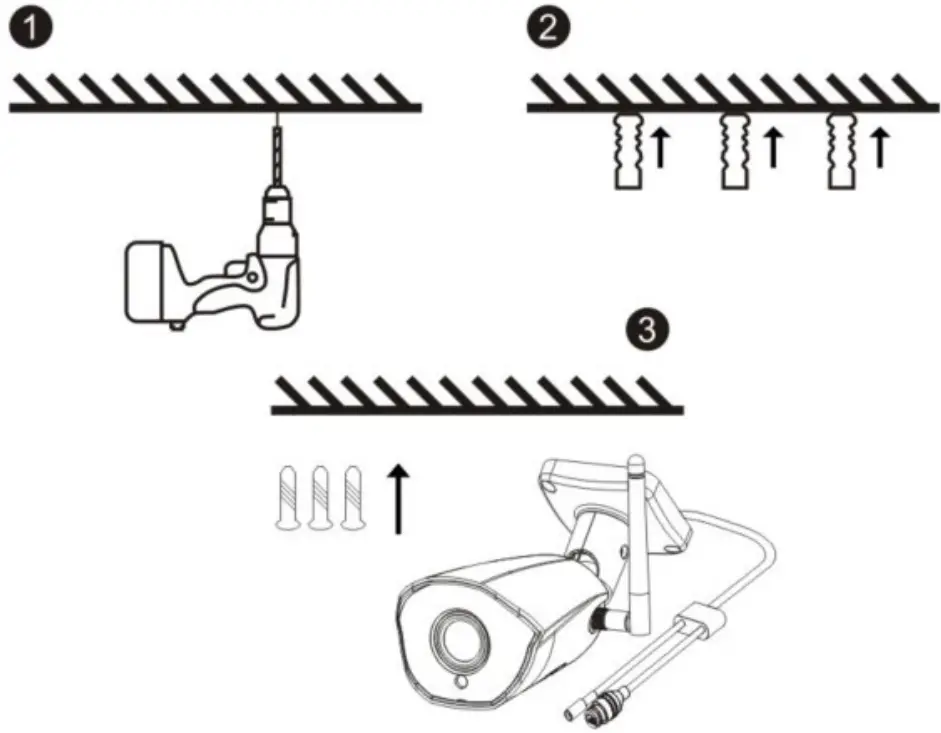 EVOLVEO 2020105 Detective WIP 2M SMART - Camera installation method