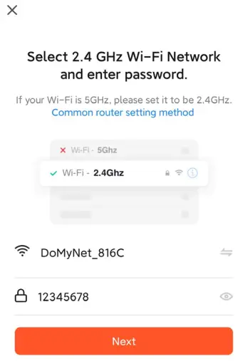EVOLVEO 2020105 Detective WIP 2M SMART - WiFi name and password
