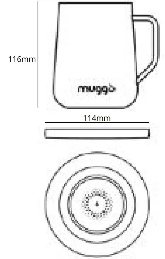 muggo LK60B Qi Grande Intelligent Self Heated Cup User Manual - SPECIFICATIONS