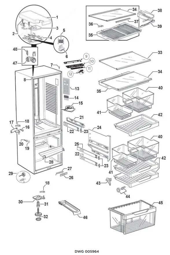 FISHER PAYKEL RF522BLXFDU5 FP EU Refrigerator Freezer - Fig 3