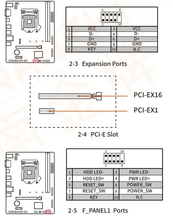 HUANANZHI H61 M.2 Motherboard - Ports 2