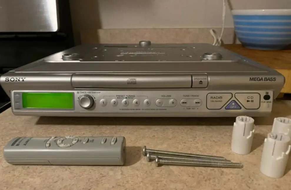 Sony Icf-cd543rm Cd Kitchen Clock Radio Instruction Manual