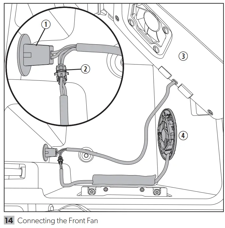 DOMETIC CCF-T GM Console Refrigerator - assembly 14