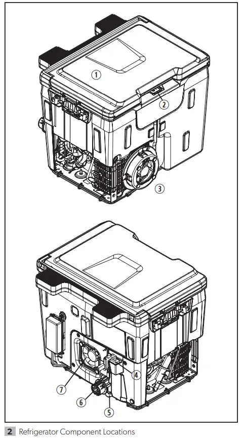 DOMETIC CCF-T GM Console Refrigerator - assembly 2