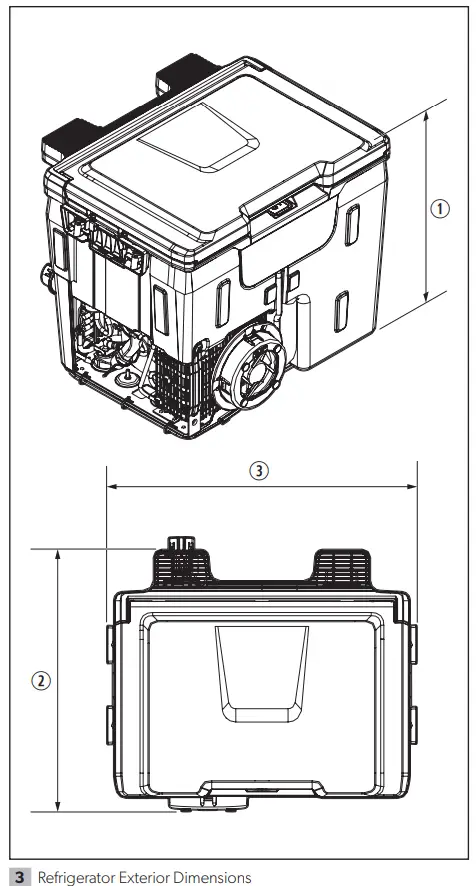 DOMETIC CCF-T GM Console Refrigerator - assembly 3
