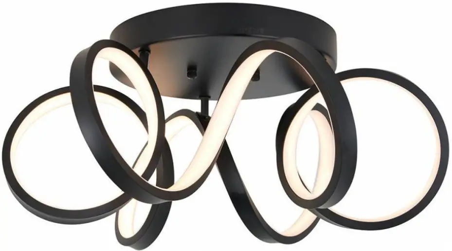 artika OFM-SR-HD2BL Swirl Ribbon LED Flush Mount Light
