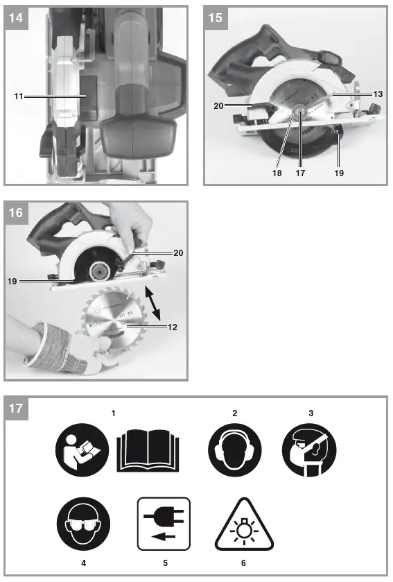 Einhell-TE-CS 18-Cordless-Handheld-Circular-saw-fig-4