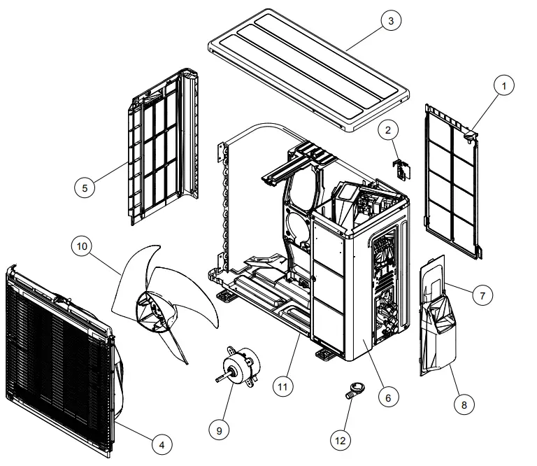 FUJITSU ASYG07LMCA Split Type Room Air Conditioner Wall Mounted Type - CIRCUIT13
