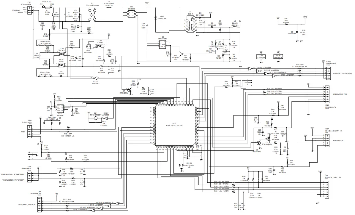 FUJITSU ASYG07LMCA Split Type Room Air Conditioner Wall Mounted Type - CIRCUIT2