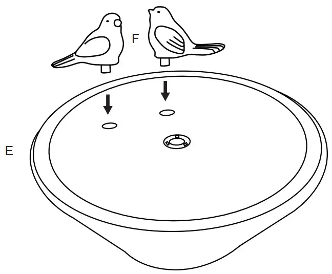 glitzhome 2007300051 Outdoor Fountain with LED Lights and Pump - fig 10