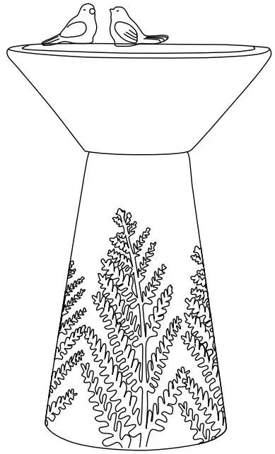 glitzhome 2007300051 Outdoor Fountain with LED Lights and Pump