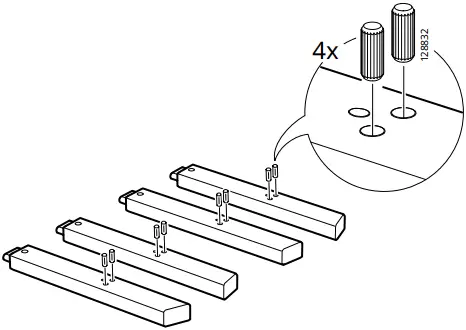 IKEA STACKHOLMEN Stool Outdoor Light Brown Stained B1b