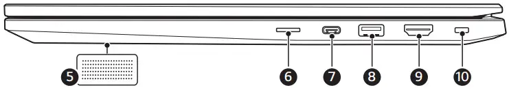 LG 15U50Q Series Notebook Laptop - Right