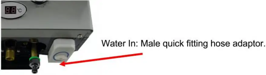 Preparing the hot water system for use