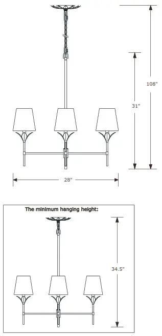 CRYSTORAMA 534-SA Broche Four Light Chandelier