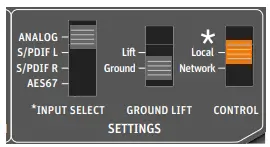 Configuring AES67 network and audio settings
