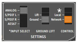 Configuring AES67 network and audio settings