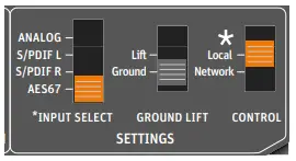 Configuring AES67 network and audio settings
