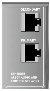 Configuring AES67 network and audio settings