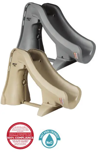 S R Smith GRS10-CR-55-C Garden Ride Pre Configured Custom Slides - REMOVABLE POOL SLIDE