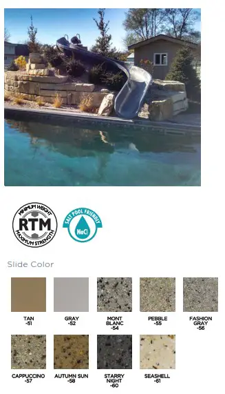 S R Smith GRS10-CR-55-C Garden Ride Pre Configured Custom Slides - River