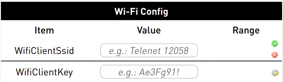 Wi-Fi Config