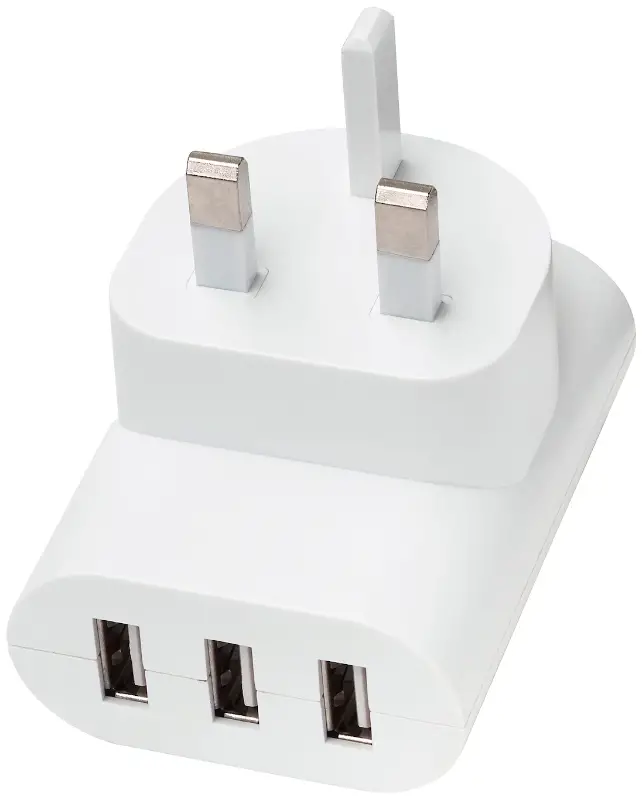 IKEA SMÅHAGEL 3 Port USB Charger White