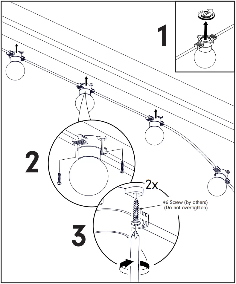 tivoli Litesphere 2.0 Low Voltage LED String Lights - Surface Mount
