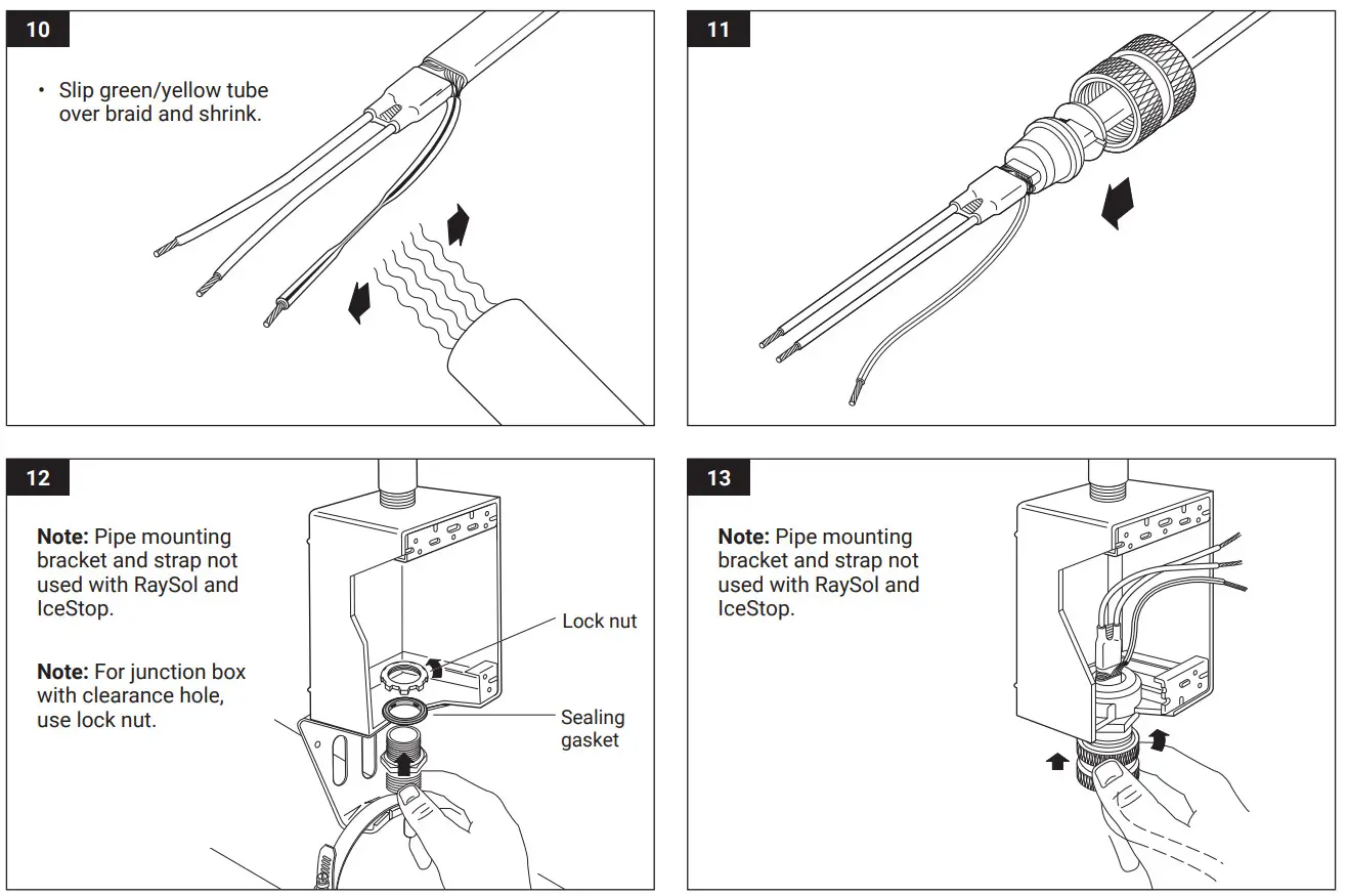 nVent RAYCHEM FTC-P Power Connection and End Seal Kit - INSTALLATION 4