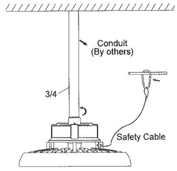 PLT SOLUTIONS PLT-20283 Color Wattage Selectable UFO LED High Bay - Chain Mounting 2