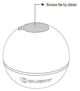 OLIGHT Obulb Plus Touch Night Light Smart Multicolor Orb Light - Figure 1