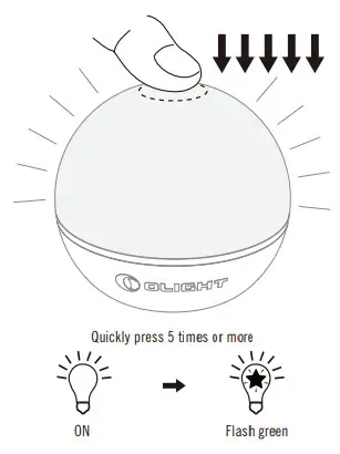 OLIGHT Obulb Plus Touch Night Light Smart Multicolor Orb Light - Figure 10